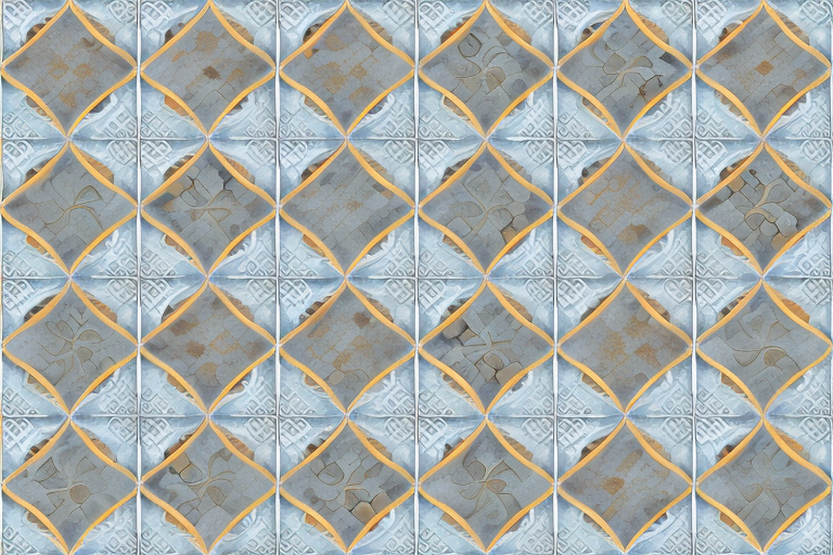 A variety of elegant tiles spread out on a dining room floor