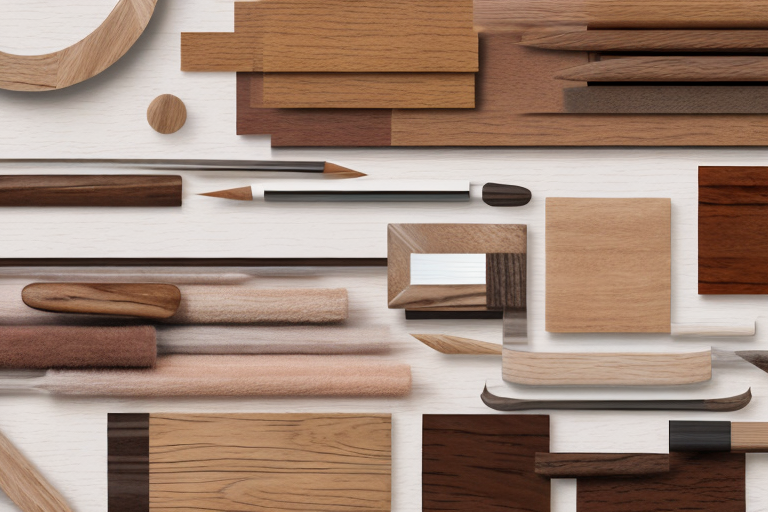 Various types of wood samples