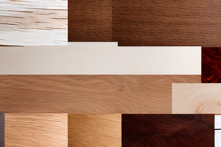 Different types of wood samples