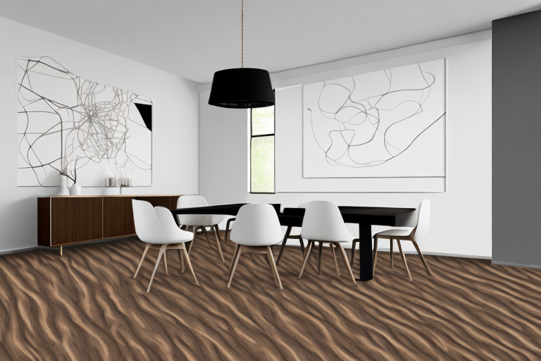 A stylish dining room