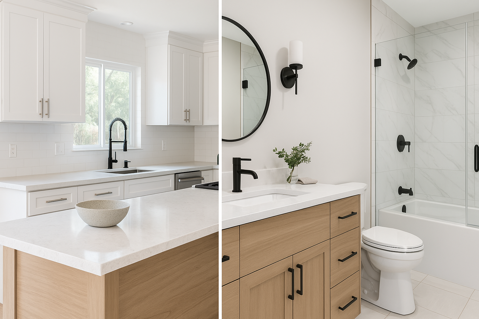 Kitchen vs. Bathroom Renovations